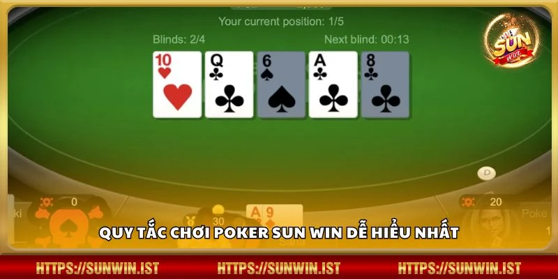 Quy tắc chơi Poker Sun win dễ hiểu nhất