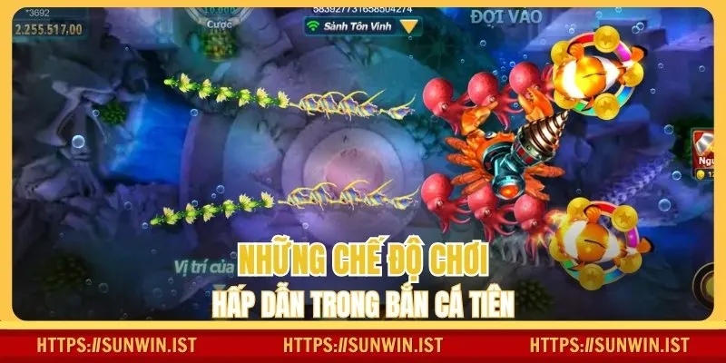 Những chế độ chơi hấp dẫn trong bắn cá Tiên